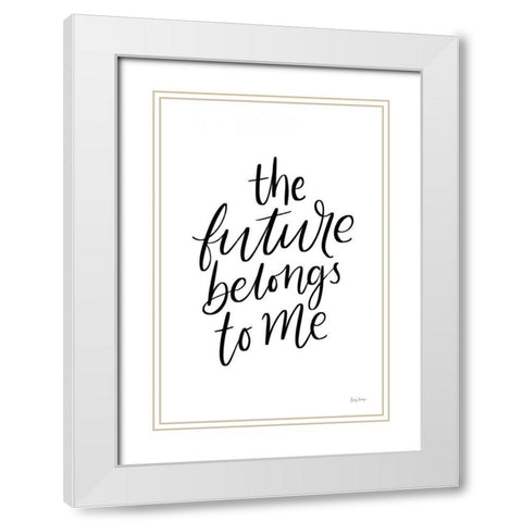 Graduation II White Modern Wood Framed Art Print with Double Matting by Thorns, Becky