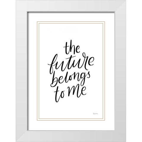 Graduation II White Modern Wood Framed Art Print with Double Matting by Thorns, Becky