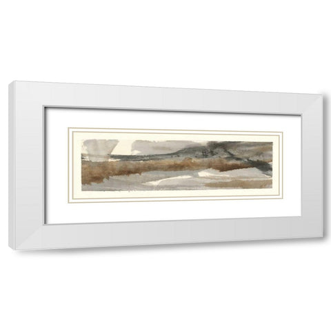 Brushscape I White Modern Wood Framed Art Print with Double Matting by Paschke, Chris