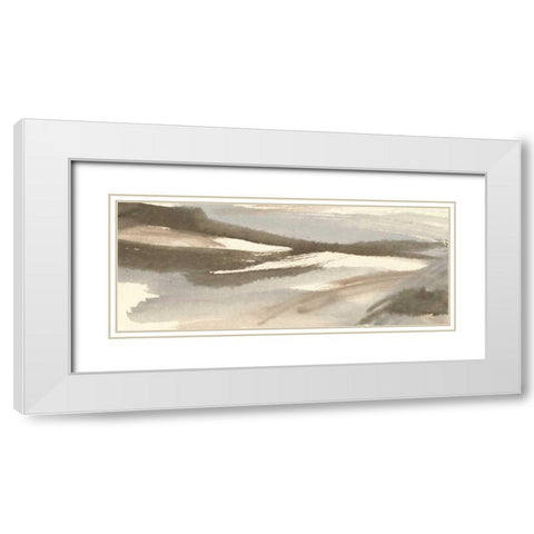 Sand and Stone White Modern Wood Framed Art Print with Double Matting by Paschke, Chris