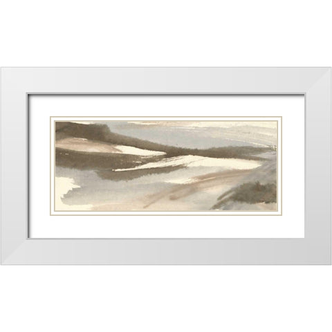 Sand and Stone White Modern Wood Framed Art Print with Double Matting by Paschke, Chris