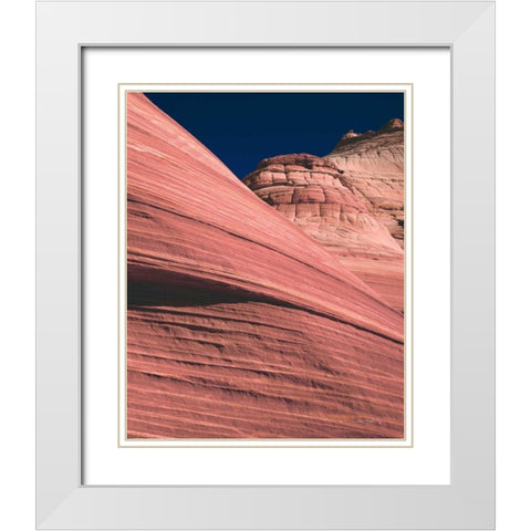 Coyote Buttes II Blush White Modern Wood Framed Art Print with Double Matting by Majchrowicz, Alan