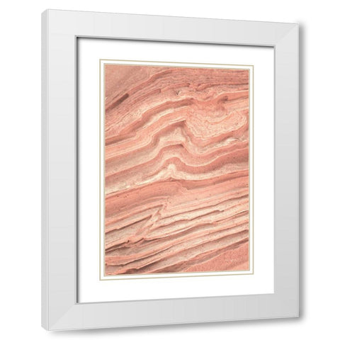 Coyote Buttes IV Blush Orange White Modern Wood Framed Art Print with Double Matting by Majchrowicz, Alan