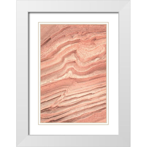 Coyote Buttes IV Blush Orange White Modern Wood Framed Art Print with Double Matting by Majchrowicz, Alan