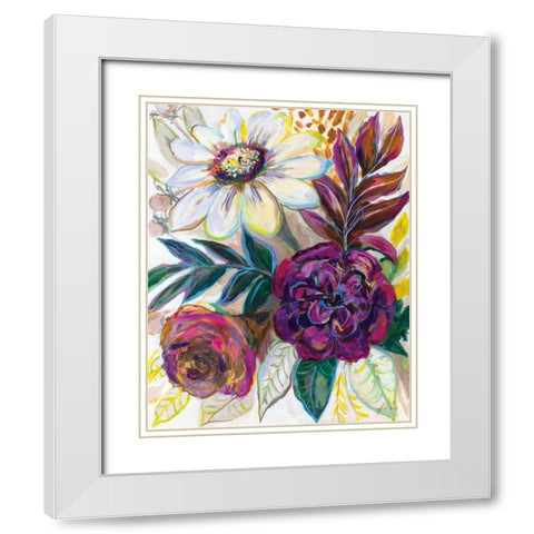 Festive Season II White Modern Wood Framed Art Print with Double Matting by Vertentes, Jeanette