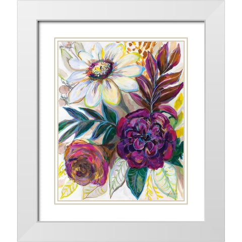 Festive Season II White Modern Wood Framed Art Print with Double Matting by Vertentes, Jeanette