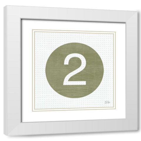 Retro Subway Symbol VI White Modern Wood Framed Art Print with Double Matting by Averinos, Melissa