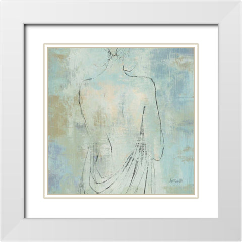 Beauty in the Mist I Sq White Modern Wood Framed Art Print with Double Matting by Tavoletti, Anne