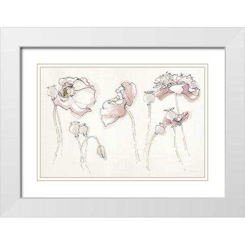Somniferums Neutral Crop White Modern Wood Framed Art Print with Double Matting by Novak, Shirley