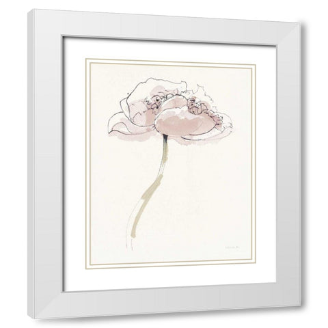 Single Somniferums II Neutral Crop White Modern Wood Framed Art Print with Double Matting by Novak, Shirley