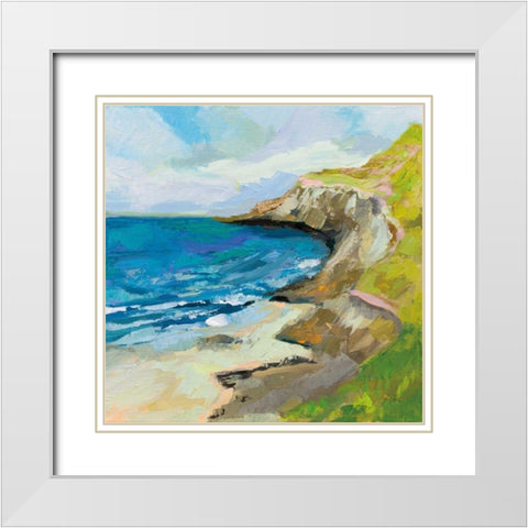 The Bluffs White Modern Wood Framed Art Print with Double Matting by Vertentes, Jeanette