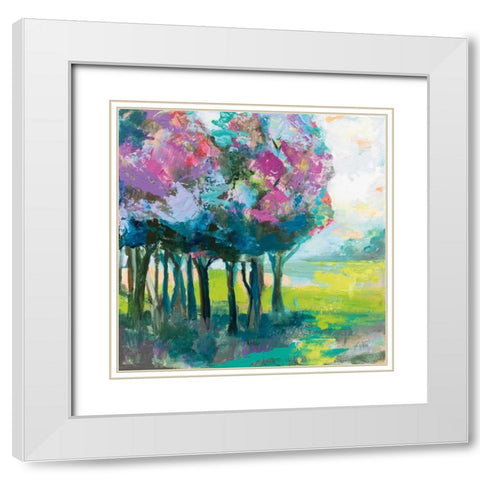 The Orchard White Modern Wood Framed Art Print with Double Matting by Vertentes, Jeanette