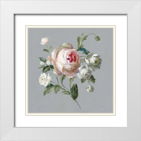 Gifts from the Garden II White Modern Wood Framed Art Print with Double Matting by Nai, Danhui