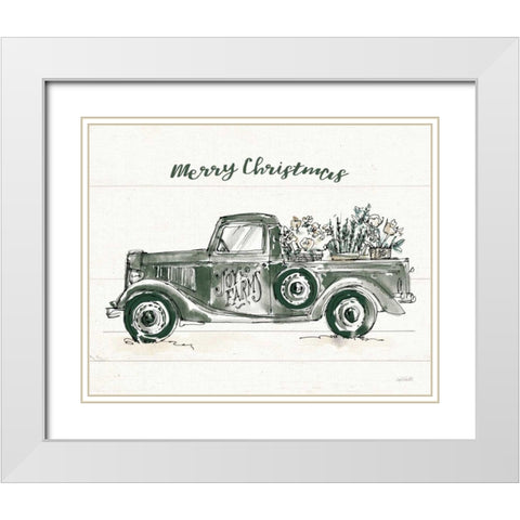 Modern Farmhouse VIII Dark Green White Modern Wood Framed Art Print with Double Matting by Tavoletti, Anne