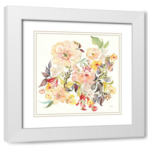 Succulent Desert I White Modern Wood Framed Art Print with Double Matting by Rice, Kristy