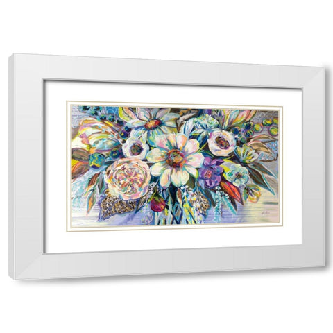 Unity White Modern Wood Framed Art Print with Double Matting by Vertentes, Jeanette
