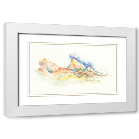 Western Sketchbook White Modern Wood Framed Art Print with Double Matting by Rice, Kristy