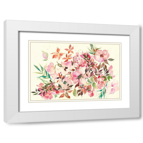 Dogwood Spring White Modern Wood Framed Art Print with Double Matting by Rice, Kristy
