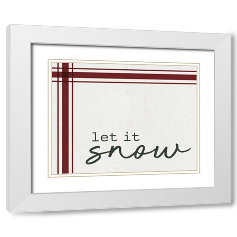 Good Tidings II White Modern Wood Framed Art Print with Double Matting by Wild Apple Portfolio