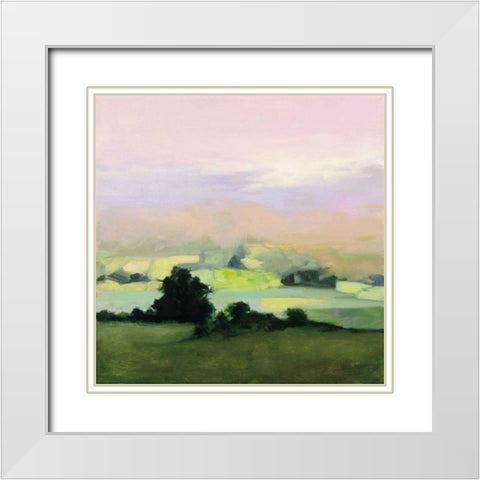 Looking Out II White Modern Wood Framed Art Print with Double Matting by Purinton, Julia