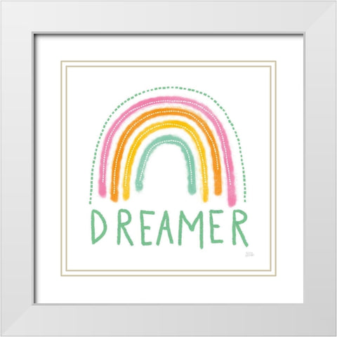 Dreamer White Modern Wood Framed Art Print with Double Matting by Averinos, Melissa