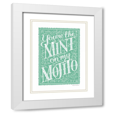 You are the Mint White Modern Wood Framed Art Print with Double Matting by Snowdon, Alexandra