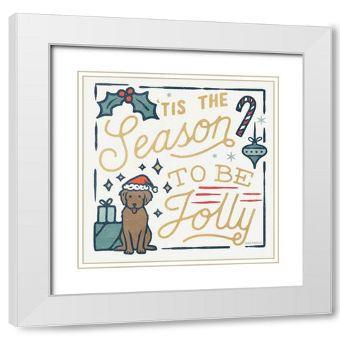 Christmas Adventures II White Modern Wood Framed Art Print with Double Matting by Marshall, Laura