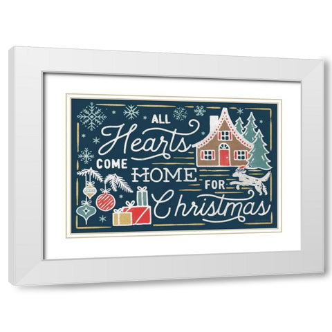 Christmas Adventures I Dark White Modern Wood Framed Art Print with Double Matting by Marshall, Laura
