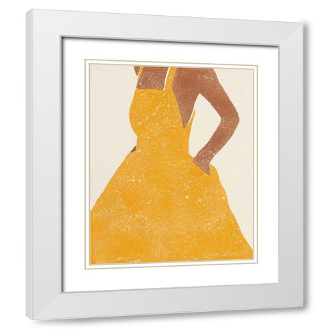 All Dressed Up II White Modern Wood Framed Art Print with Double Matting by Hershey, Moira