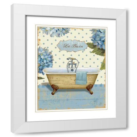 Thinking of You Bath I White Modern Wood Framed Art Print with Double Matting by Brissonnet, Daphne