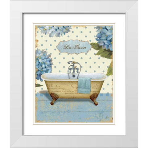 Thinking of You Bath I White Modern Wood Framed Art Print with Double Matting by Brissonnet, Daphne