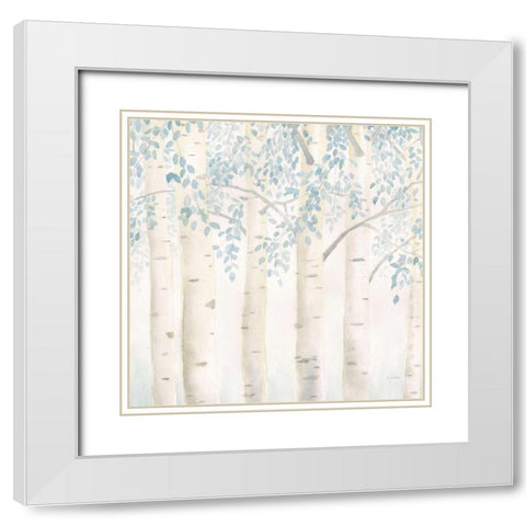 Fresh Forest Crop II White Modern Wood Framed Art Print with Double Matting by Wiens, James