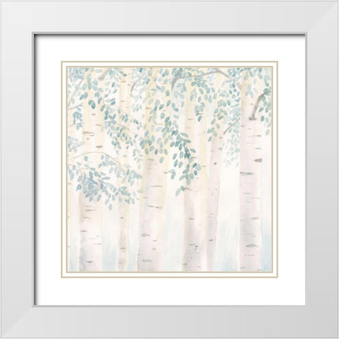 Fresh Forest Crop III White Modern Wood Framed Art Print with Double Matting by Wiens, James