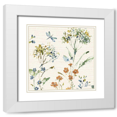 Zest of Happy II Rust White Modern Wood Framed Art Print with Double Matting by Audit, Lisa