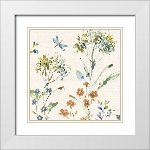 Zest of Happy II Rust White Modern Wood Framed Art Print with Double Matting by Audit, Lisa