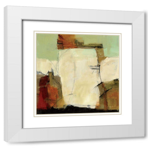 Study No. 124 White Modern Wood Framed Art Print with Double Matting by Anderson, CJ