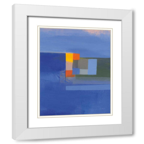 Evening Light White Modern Wood Framed Art Print with Double Matting by Maye, Jo