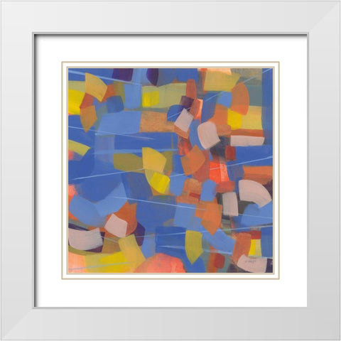Intensity White Modern Wood Framed Art Print with Double Matting by Maye, Jo