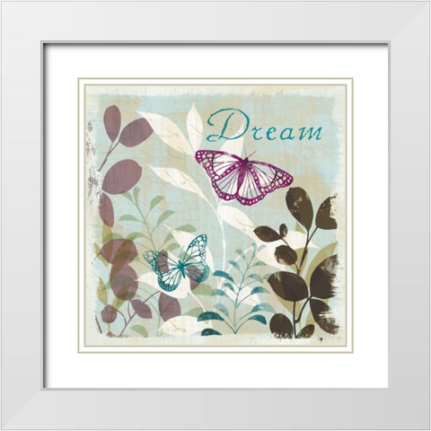 Be Leaves Spice II White Modern Wood Framed Art Print with Double Matting by Wild Apple Portfolio