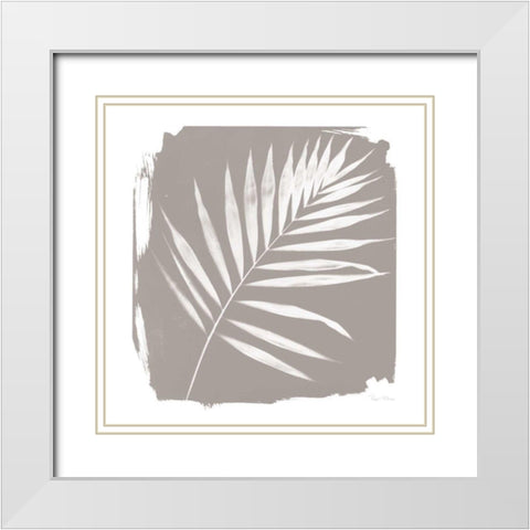 Nature By The Lake - Frond II Sq White Modern Wood Framed Art Print with Double Matting by Rhue, Piper