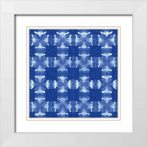 Aquarelle Blue VI White Modern Wood Framed Art Print with Double Matting by Green, Nancy