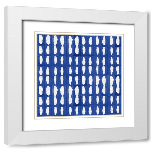 Aquarelle Blue VIII White Modern Wood Framed Art Print with Double Matting by Green, Nancy
