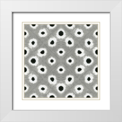 Aquarelle Black and White VII White Modern Wood Framed Art Print with Double Matting by Green, Nancy
