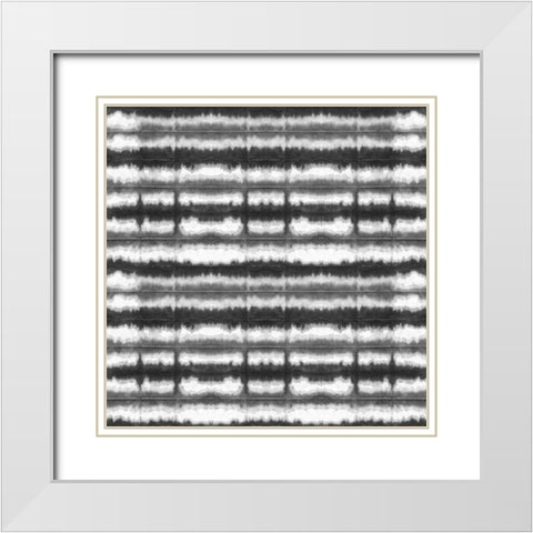 Aquarelle Black and White XI White Modern Wood Framed Art Print with Double Matting by Green, Nancy