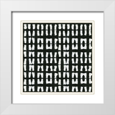 Aquarelle Black and White XII White Modern Wood Framed Art Print with Double Matting by Green, Nancy