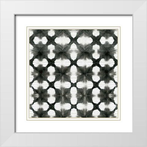 Aquarelle Black and White XIII White Modern Wood Framed Art Print with Double Matting by Green, Nancy