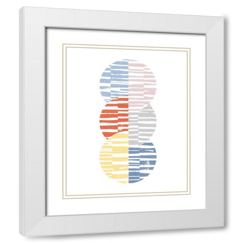 Meditate I Bright White Modern Wood Framed Art Print with Double Matting by Hershey, Moira