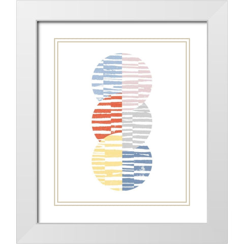 Meditate I Bright White Modern Wood Framed Art Print with Double Matting by Hershey, Moira