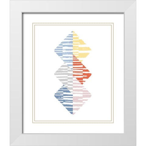 Meditate II Bright White Modern Wood Framed Art Print with Double Matting by Hershey, Moira