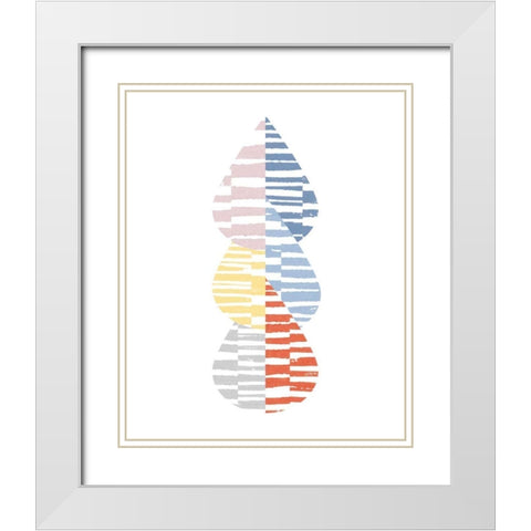 Meditate IV Bright White Modern Wood Framed Art Print with Double Matting by Hershey, Moira